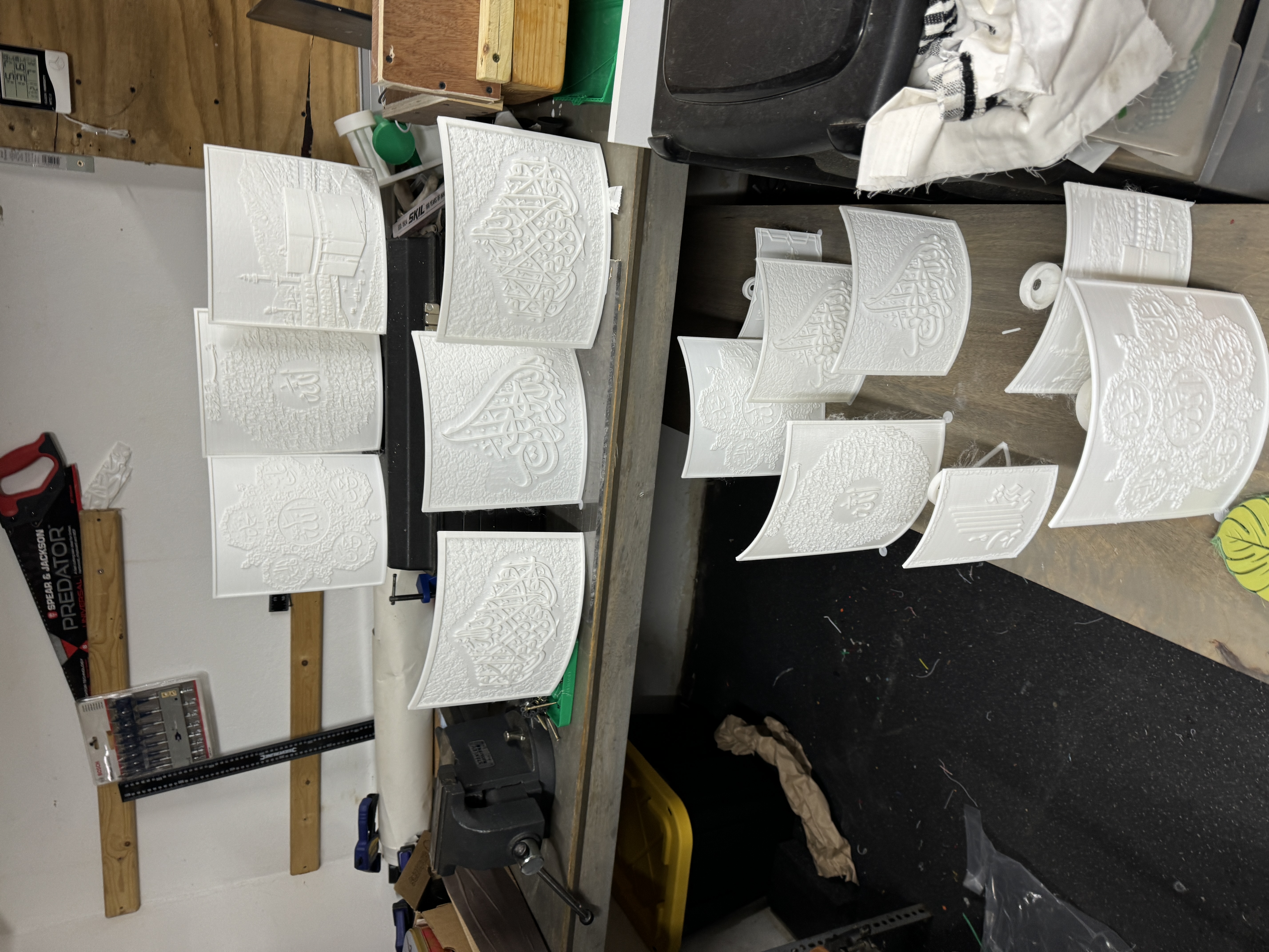 Batch of arc lamps for a wedding